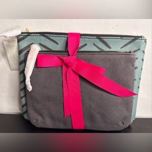 New Fossil Keely Women Travel Double Pouch Set 2 Piece Variety Colors